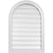 Ekena Millwork Round Top Surface Mount PVC Gable Vent: Functional, w/ 2"W x 1-1/2"P Brickmould Frame, 22"W x 32"H GVPRT22X3202SF - alternate 1